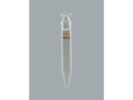 透明摺合せ遠心沈澱管(円錐,共栓付)