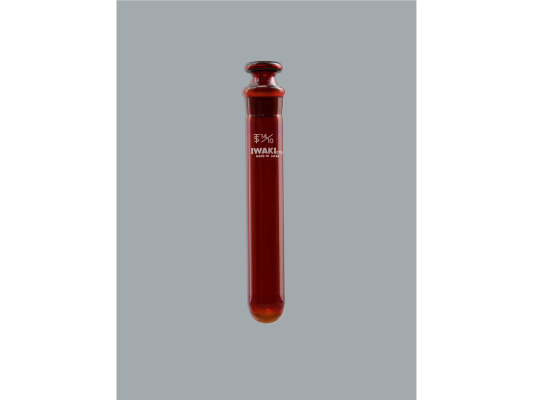 遠心沈澱管(丸底,共栓付,茶)