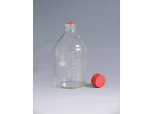 広口メジュームびん(赤キャップ付)